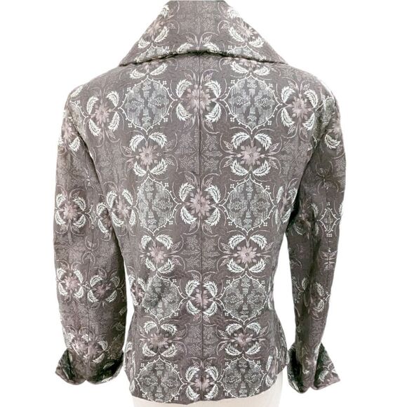 Talbots rich 100% cotton brocade double breasted size 10 petite - Picture 4 of 16